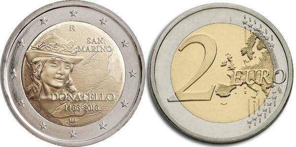 2 euro (550th Anniversary of the Death of Donatello)