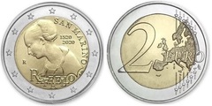 2 euro (500 Aniversario de la Muerte de Rafaello Sanzio)