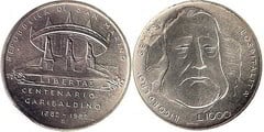 1000 lire (Centenary Death of Giuseppe Garibaldi)