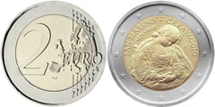 2 euro (450 Aniversario del Nacimiento de Caravaggio)