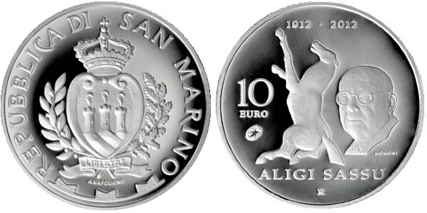 10 euro (100th Anniversary of the Birth of Aligi Sassu)