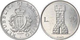 10 lire (Serravalle Castle)