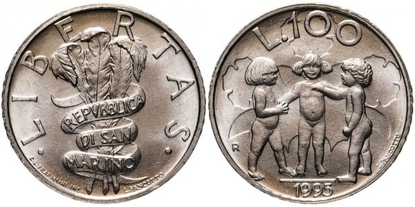 100 lire (Embrace Peace)