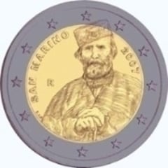 2 euro (200 Aniversario del Nacimiento de Giuseppe Garibaldi)