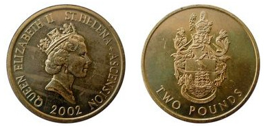 2 pounds (500th anniversary of St. Helena and the Ascension)