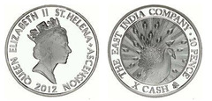 10 pence  (La Compañía de las Indias Orientales)