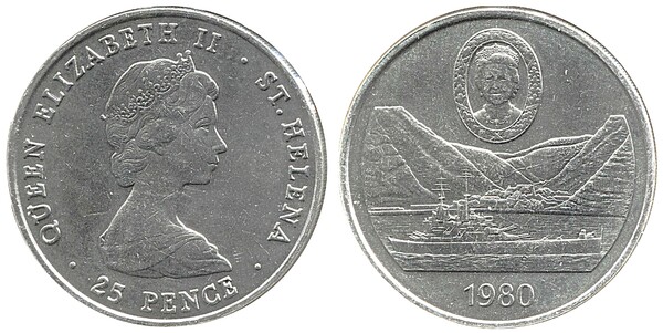 25 pence (80th Anniversary of the Birth of the Queen Mother)