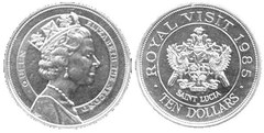 10 dollars (Visita de la Reina Isabel II)