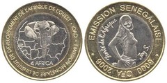 6.000 francos CFA (Chica africana)