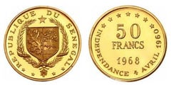 50 francs (8º Aniversario de la Independencia)