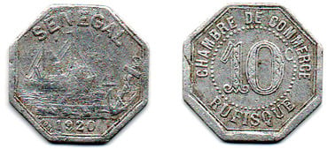 10 centimes (Rufisque-Money of necessity)