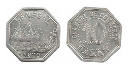10 centimes (Dakar-Dinero de necesidad)