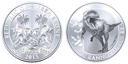 5 dollars (Dinosaurs II: Tyrannosaurus Rex)