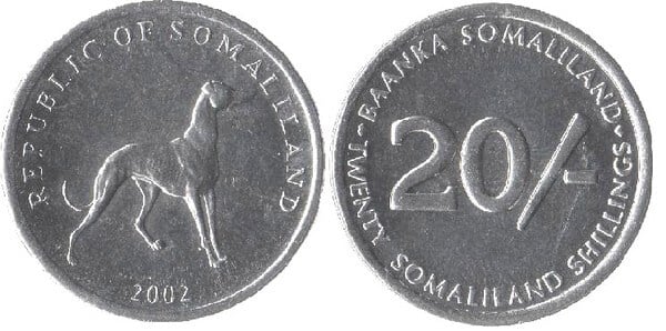 20 shillings (Italian Greyhound)