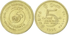 5 rupees (50 Aniversario de la ONU)
