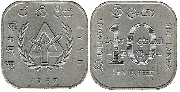 5 rupees (International Year of Shelter for the Homeless)