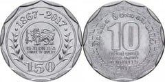 10 rupees (150 Aniversario del Té de Ceylon)
