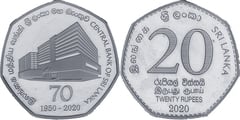 20 rupees (70th Anniversary Central Bank of Asia)