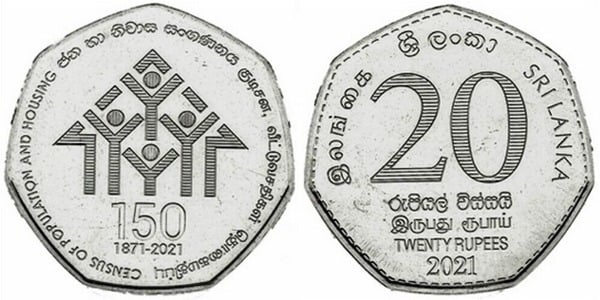 20 rupees (150th Anniversary of the Population and Housing Census)