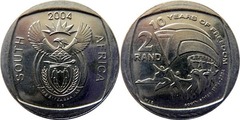 2 rand (10 Años de Libertad - SOUTH AFRICA)