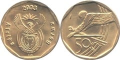50 cents (Copa Mundial de Críquet 2003 - Afrika Borwa)