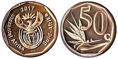 50 cents (uMzantsi Afrika - Suid-Afrika)
