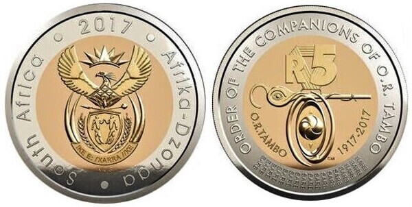 5 rand (100th Anniversary of the Order of the Companions of O.R. Tambo)