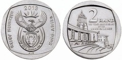 2 rand (100 Aniversario de la Unión - uMzantsi Afrika - Suid-Africa)