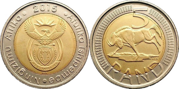 5 rand (Ningizimu Afrika - Afurika Tshipembe)