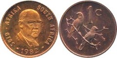 1 cent (Balthazar J. Vorster - SUID-AFRIKA - SOUTH AFRICA)