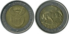 5 rand (Afrika Dzonga - South Africa)