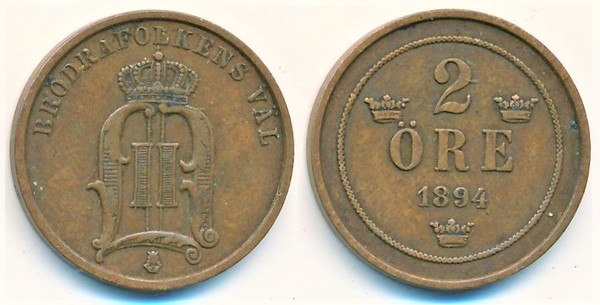 2 öre (Oscar II)