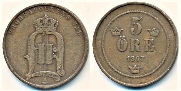 5 öre (Oscar II)