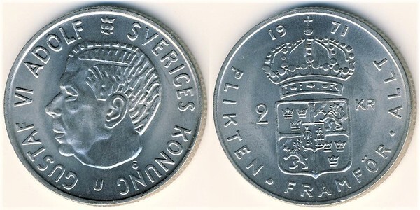 2 kronor (Gustaf VI)