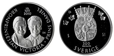 300 kronor (Marriage of Crown Princess Victoria and Daniël Westling)