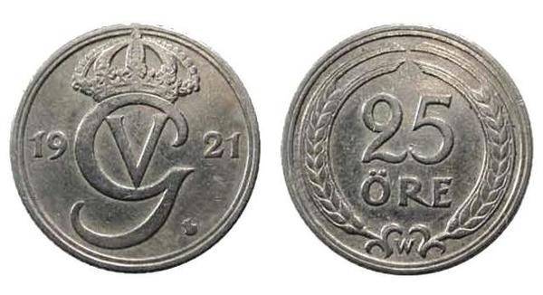 25 öre (Gustaf V)