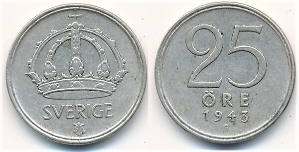 25 öre (Gustaf V)