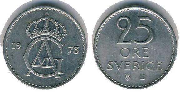 25 öre (Gustaf VI)