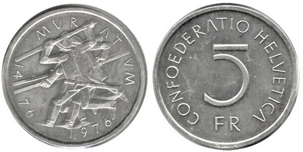 5 francs (500th Anniversary of the Battle of Murten)