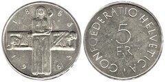 5 francs (Centenario de la Cruz Roja)