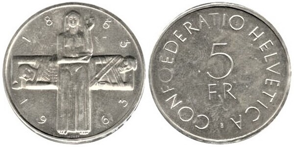 5 francs (Centenary of the Red Cross)