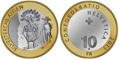 10 francs (Festividad del Día de San Silvestre)