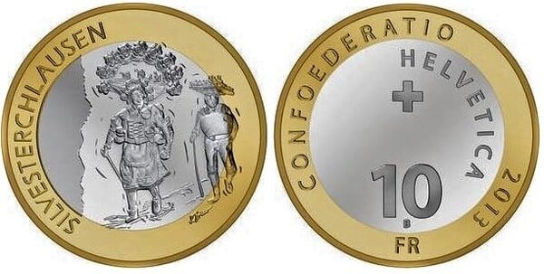 10 francs (Festivity of San Silvestre Day)