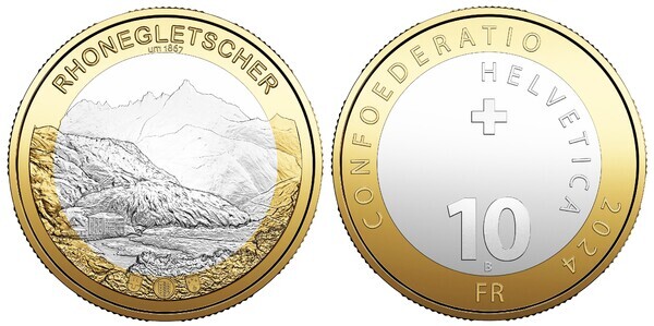 10 francs (Rhone Glacier)