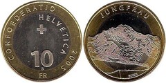 10 francs (Montaña Jungfrau)