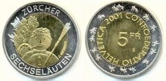 5 francs (Festival de Sechseläuten en Zurich)