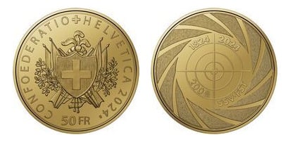 50 francs (200th anniversary of the Swiss Shooting Sport Federation)