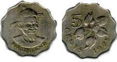 5 cents (Sobhuza II)