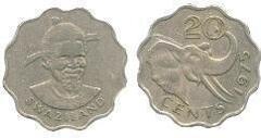 20 cents (Sobhuza II)