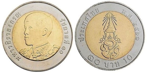 Coin 10 baht 2018 2021 of Thailand Updated Value Foronum